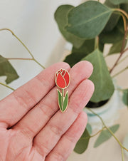 Tulip Pin • Red