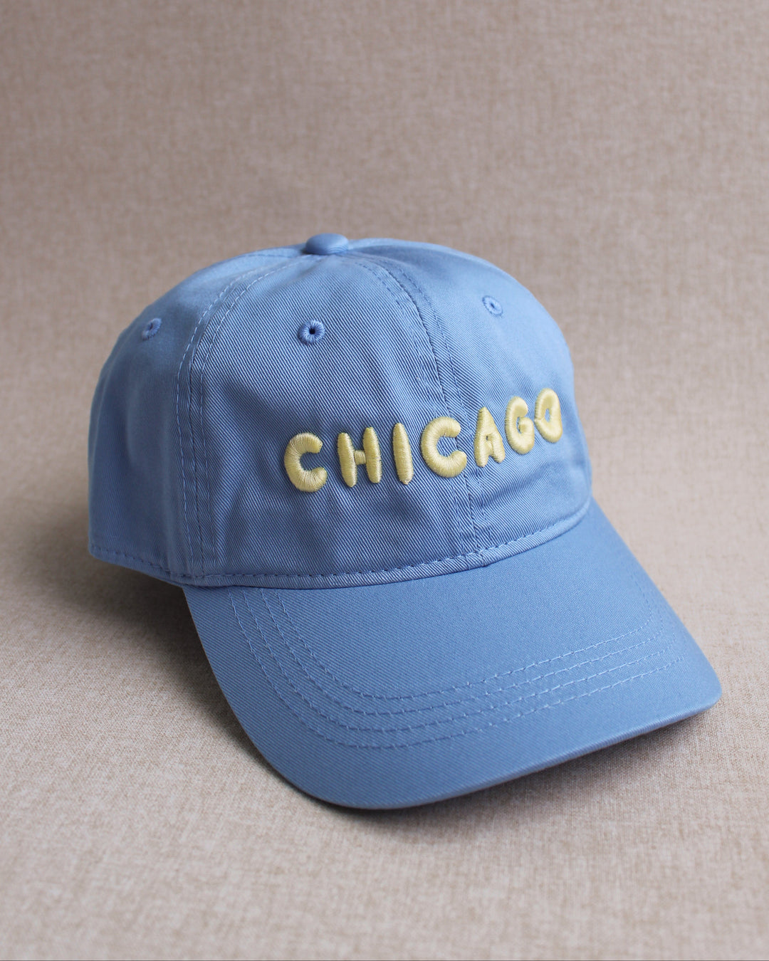 Blue cap with &
