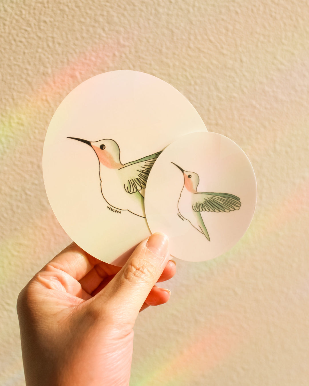 Hummingbird Suncatcher • Card Insert Sized