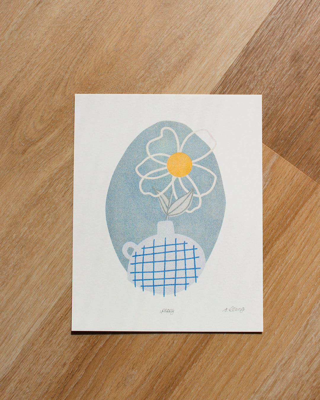 Poppy • Risograph Print