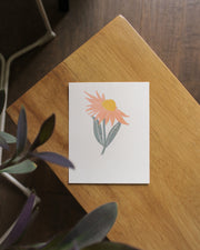 Coneflower • Echinacea • Risograph Print