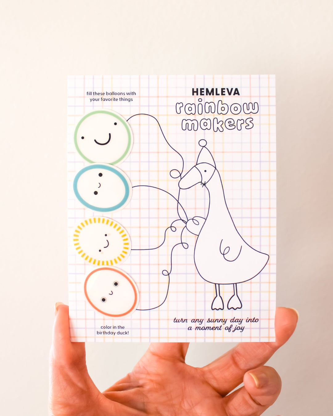 Suncatcher Party Favor • Card Insert Sized