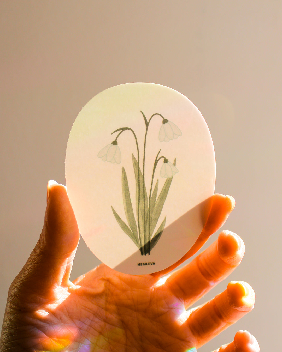 Snowdrop Suncatcher • Card Insert Sized
