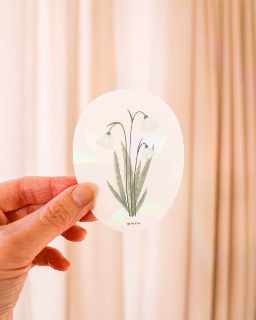 Snowdrop Suncatcher • Card Insert Sized