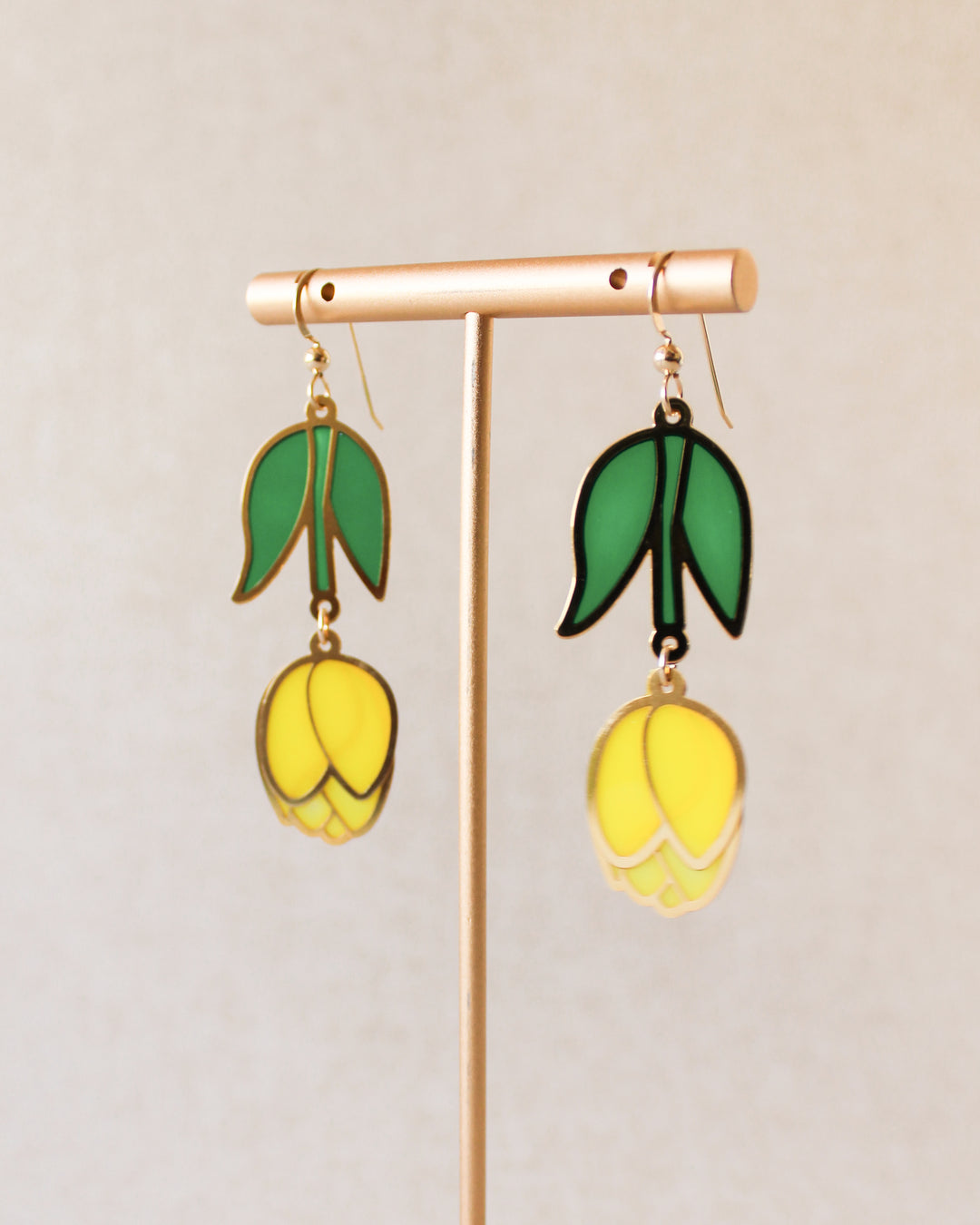 Tulip Earrings • Lemon Yellow