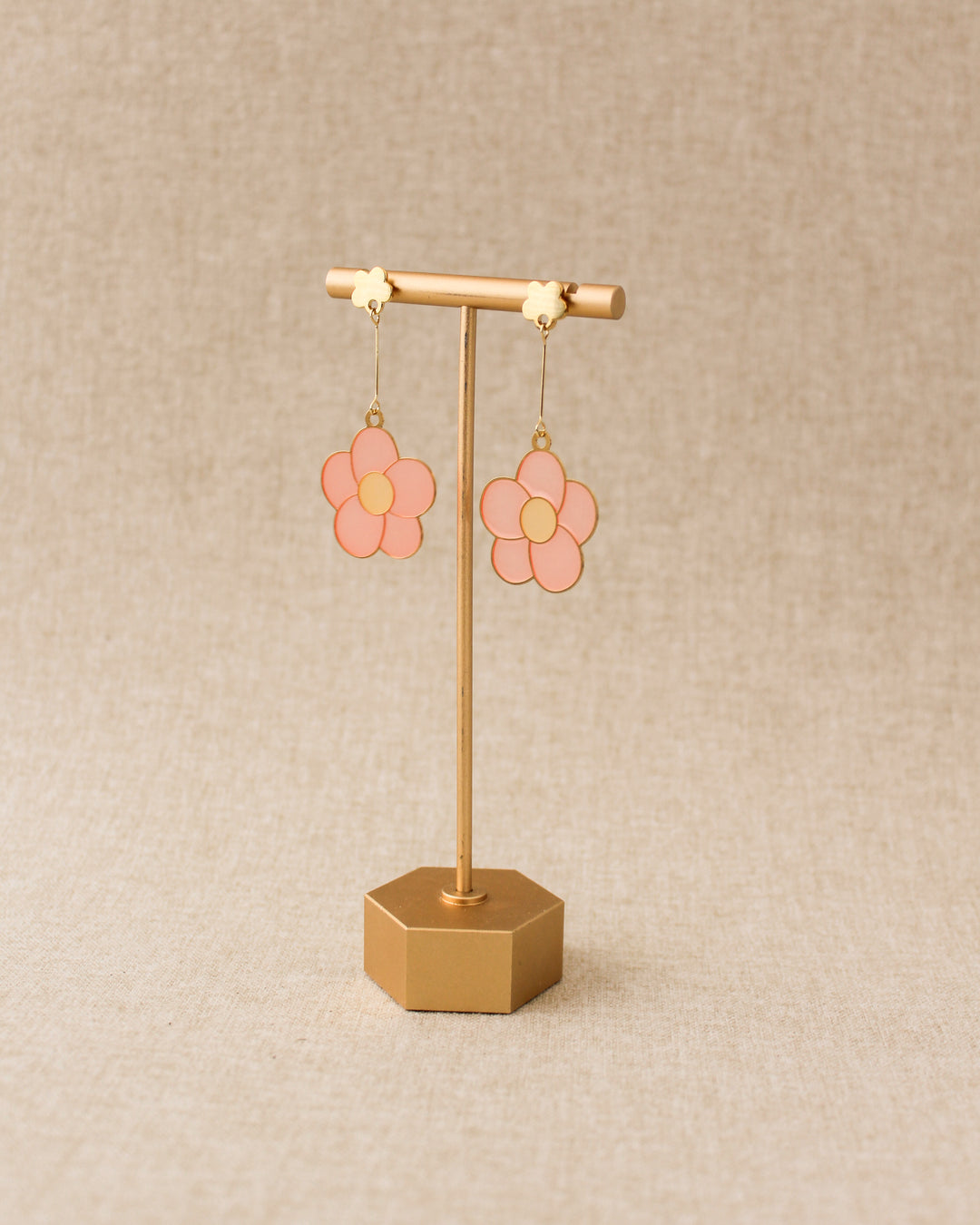 Wildflower • Drop Earrings • Peach