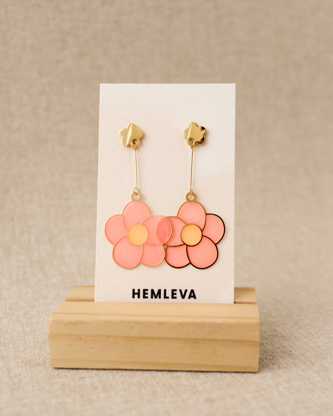 Wildflower • Drop Earrings • Peach