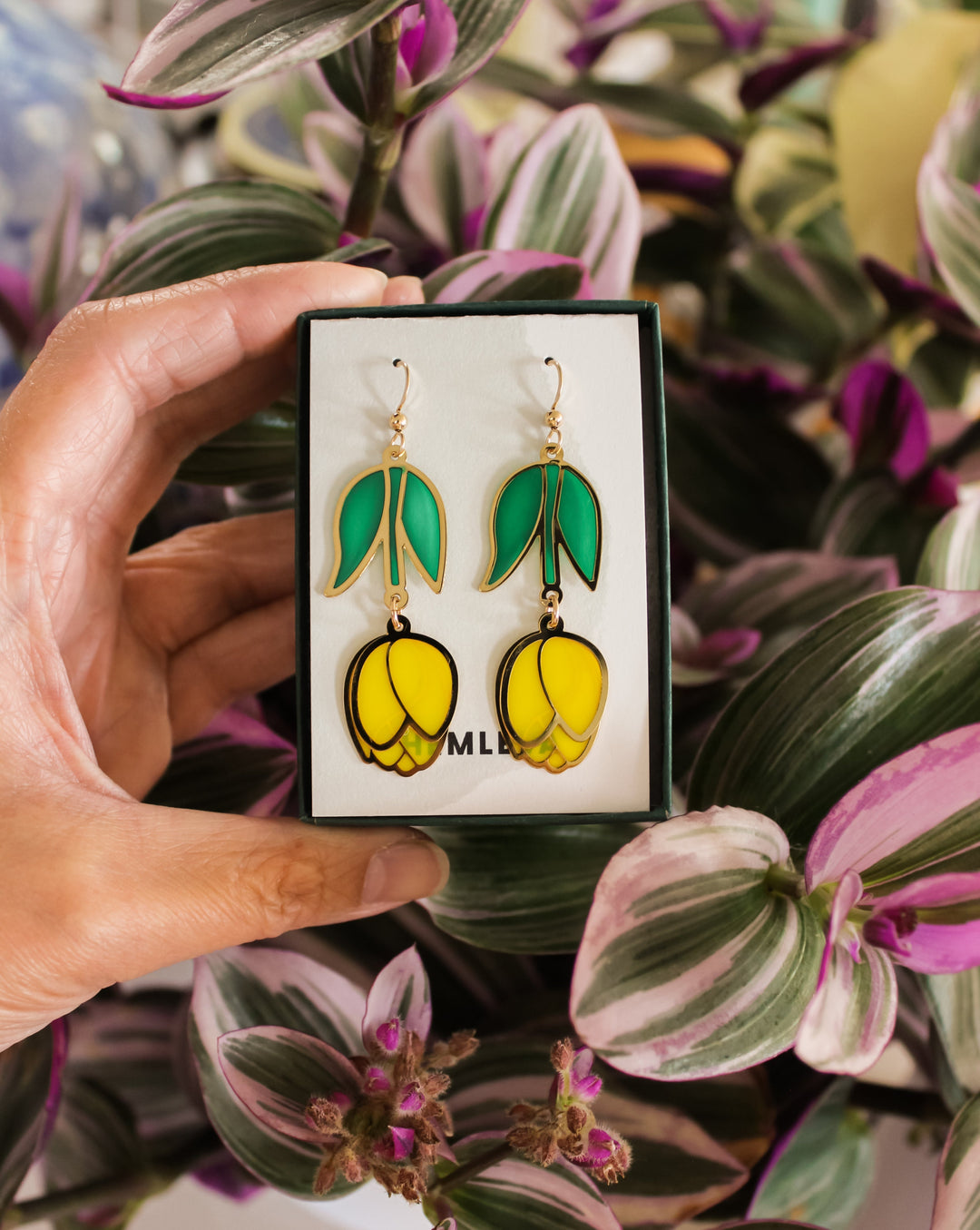 Tulip Earrings • Lemon Yellow