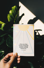 Sunshine • Walt Whitman Suncatcher Greeting Card