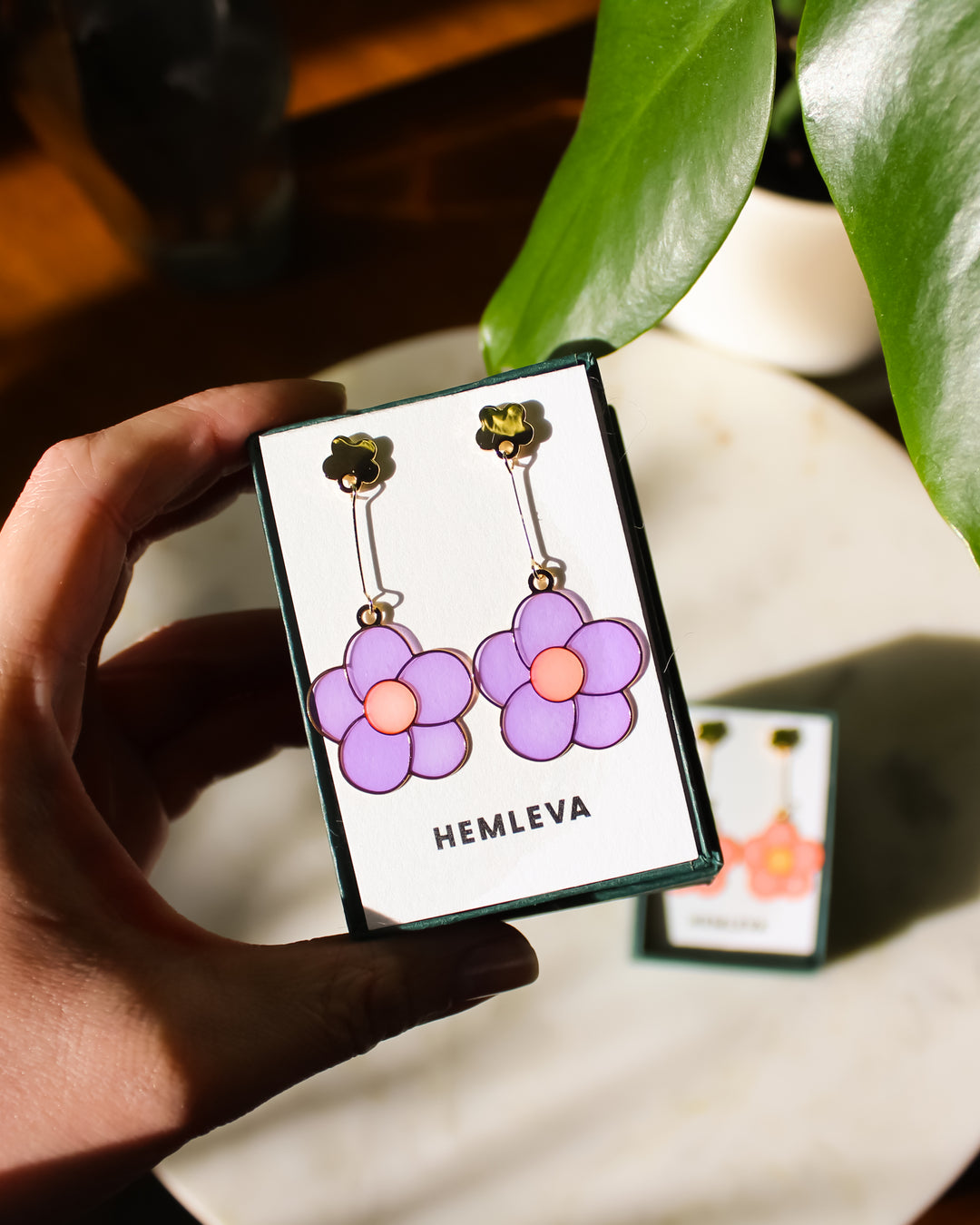 Wildflower • Drop Earrings • Lavender